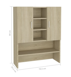 Meuble pour machine à laver Chêne sonoma 70,5x25,5x90 cm