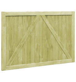 Portillons de jardin 2 pcs Bois de pin imprégné 300x100 cm