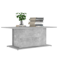 Table basse Gris béton 102x55,5x40 cm Aggloméré