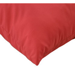 Coussins de palette 3 pcs rouge tissu oxford