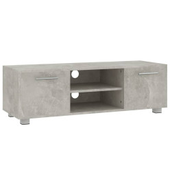 Meuble TV Gris béton 110x40x35 cm Bois d'ingénierie