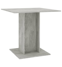 Table de salle à manger Gris béton 80 x 80 x 75 cm Aggloméré