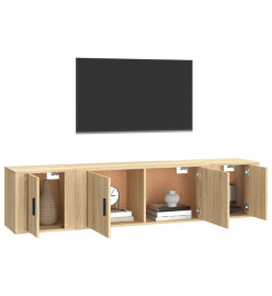 Ensemble de meubles TV 3 pcs Chêne sonoma Bois d'ingénierie