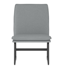 Chaise longue Gris clair 52x75x76 cm Tissu