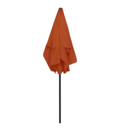 Parasol de plage Terre cuite 180x120 cm