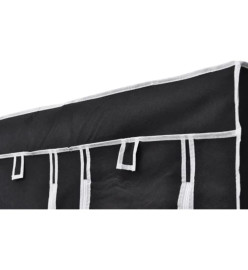 Garde-robe pliable Noir 110 x 45 x 175 cm