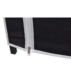 Garde-robe pliable Noir 110 x 45 x 175 cm