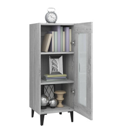 Buffet Sonoma gris 34,5x34x90 cm Bois d'ingénierie