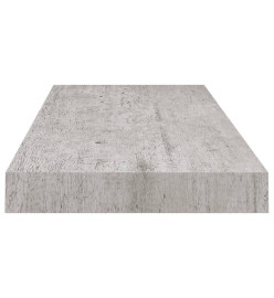 Étagère murale flottante gris béton 60x23,5x3,8 cm MDF