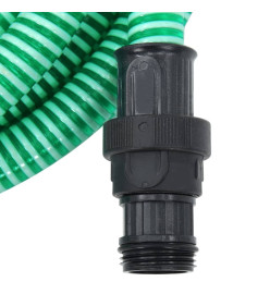 Tuyau d'aspiration avec raccords en PVC vert 1" 10 m PVC