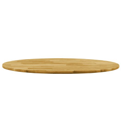 Dessus de table Bois de chêne massif Rond 23 mm 900 mm