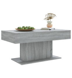 Table basse Sonoma gris 96x50x45 cm Bois d'ingénierie