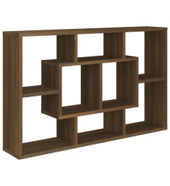 Étagère murale Chêne marron 85x16x52,5 cm Bois d'ingénierie