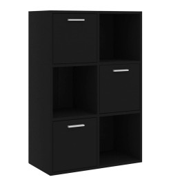 Armoire de rangement Noir 60x29,5x90 cm Aggloméré