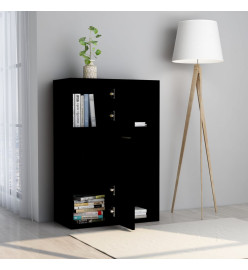 Armoire de rangement Noir 60x29,5x90 cm Aggloméré