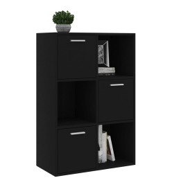 Armoire de rangement Noir 60x29,5x90 cm Aggloméré