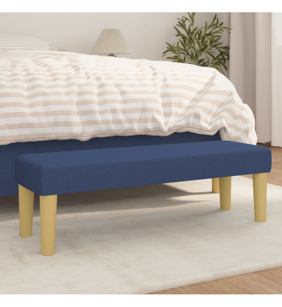 Banc Bleu 100x30x30 cm Tissu