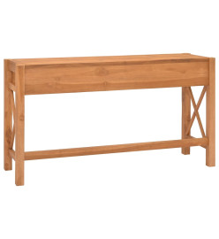 Bureau avec tiroirs 120x40x75 cm bois de teck solide