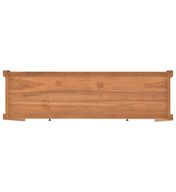 Bureau avec tiroirs 120x40x75 cm bois de teck solide