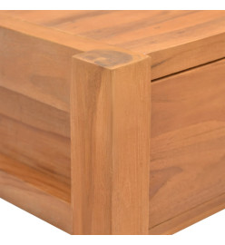 Bureau avec tiroirs 120x40x75 cm bois de teck solide