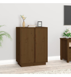 Buffet Marron miel 60x35x80 cm Bois massif de pin