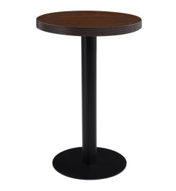 Table de bistro Marron foncé 50 cm MDF