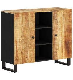 Buffet avec 2 portes 90x33x75 cm bois massif de manguier