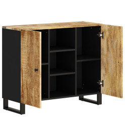 Buffet avec 2 portes 90x33x75 cm bois massif de manguier