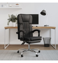 Fauteuil inclinable de bureau Noir Similicuir