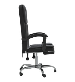 Fauteuil inclinable de bureau Noir Similicuir