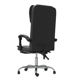 Fauteuil inclinable de bureau Noir Similicuir