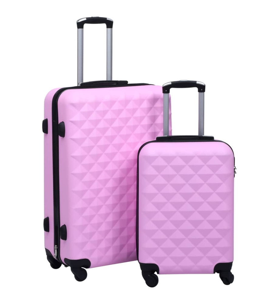 Ensemble de valises rigides 2 pcs Rose ABS