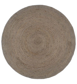 Tapis fait à la main Jute Rond 210 cm Gris