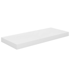 Étagère murale flottante Blanc brillant 60x23,5x3,8 cm MDF