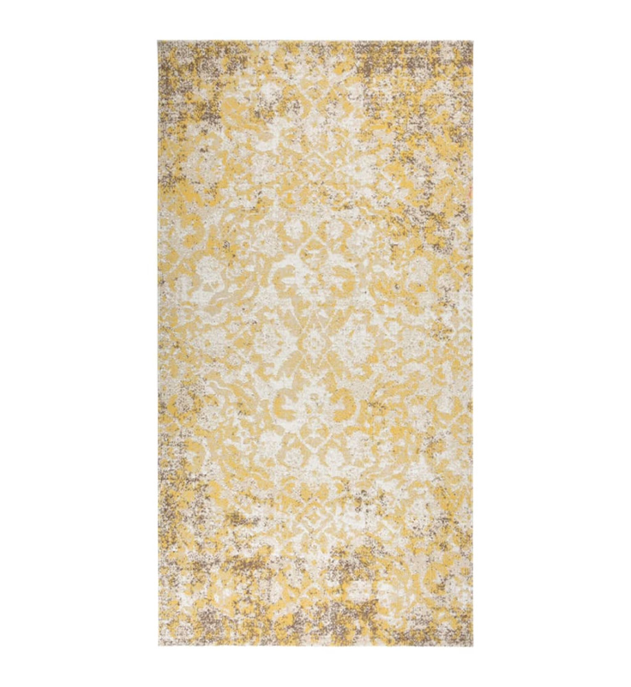 Tapis à tissage plat d'extérieur 80x150 cm Jaune