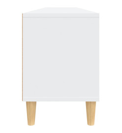 Meuble TV blanc 150x30x44,5 cm bois d'ingénierie