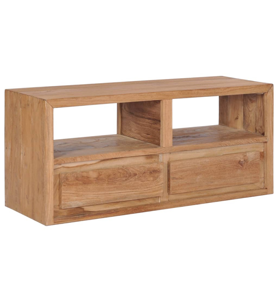 Meuble TV 90x30x40 cm bois de teck solide