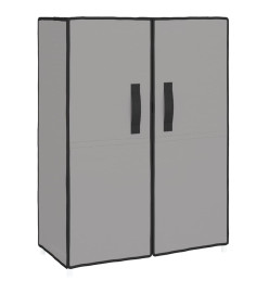 Armoire à chaussures Gris 60x28x90 cm Tissu