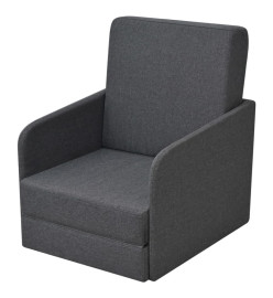 Fauteuil convertible Gris foncé Tissu