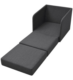 Fauteuil convertible Gris foncé Tissu