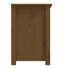 Meuble TV Marron miel 79x35x52 cm Bois de pin massif