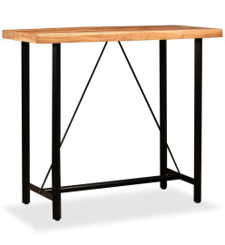 Table de bar Bois massif d'acacia 120x60x107 cm