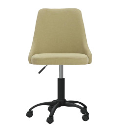 Chaise pivotante de bureau Vert Tissu