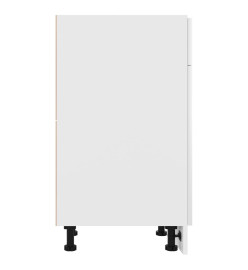 Armoire de plancher Blanc brillant 50x46x81,5 cm Aggloméré