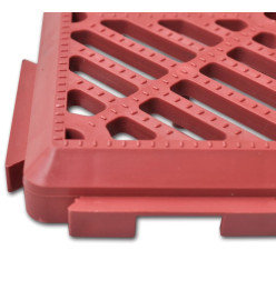 Carreaux au sol de jardin en plastique 29 x 29 cm 24 pcs