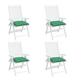 Coussins de chaise 4 pcs vert 50x50x7 cm tissu oxford