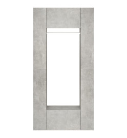 Armoires de couloir 2 pcs Gris béton Bois d'ingénierie