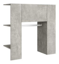 Armoires de couloir 2 pcs Gris béton Bois d'ingénierie