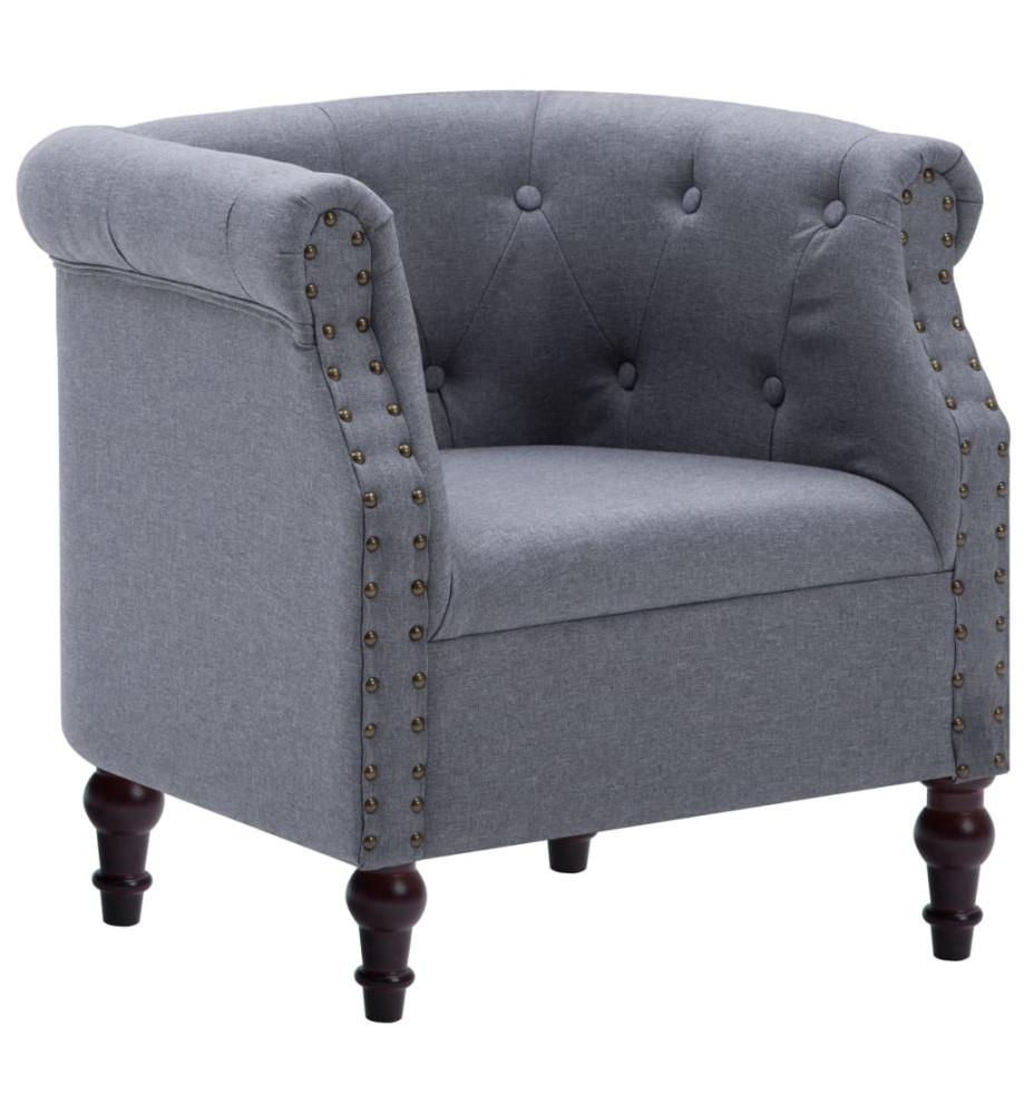 Fauteuil Gris clair Tissu