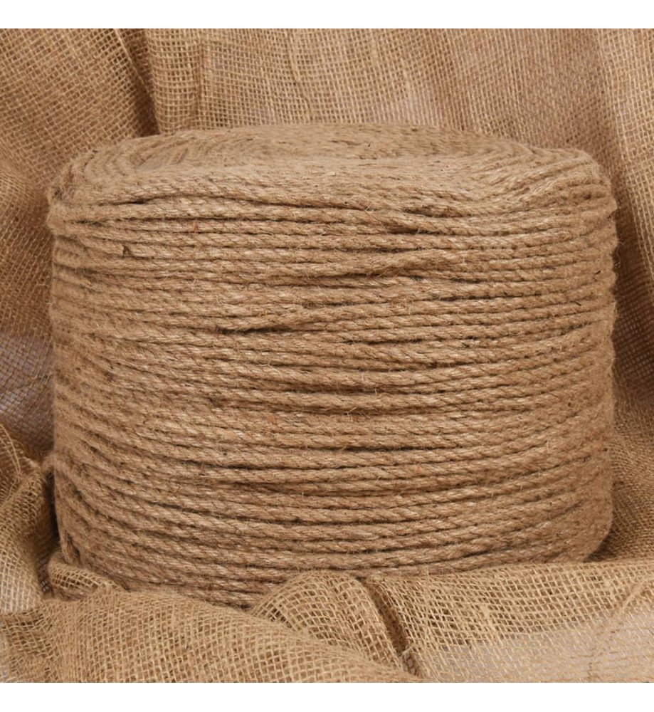 Corde de jute 50 m de long 8 mm d'épaisseur